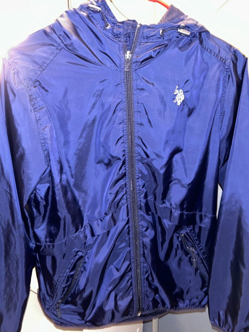 U.S. Polo Assn. Blue Windbreaker Jacket
